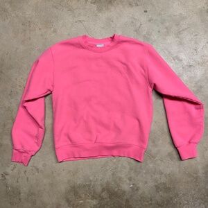 Aritzia TNA Cozy Fleece "Perfect" Sweatshirt Crew Neck Size M